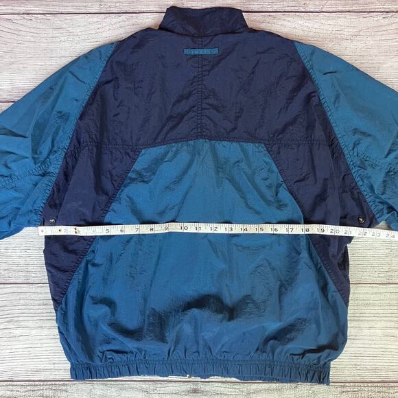 Vintage 1990s Nike White Tag Dark Blue Windbreaker Jacket - Picture 4 of 7